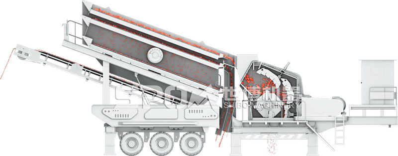 車載破碎機(jī)振動(dòng)篩結(jié)構(gòu)圖